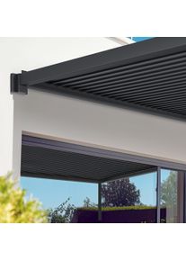 pergomondo Wandmontageset für Pergola mit Lamellendach | 3 m, anthrazit