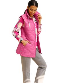 Dames Bodywarmer met drukknopen fuchsia Maat 42