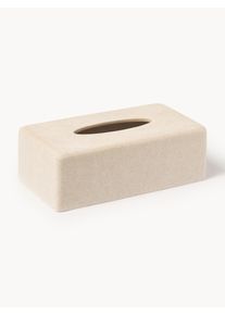 Caixa para lenços de papel Kyle Bege L 25 x P 14 cm | Westwing Collection