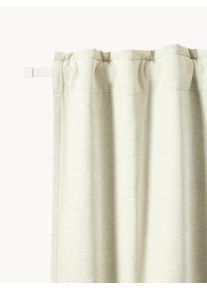 Mörkläggande Multibandsgardiner Sandra, 2st Beige Syntetfiber, Tyg B 130 x L 260 cm | Westwing Collection