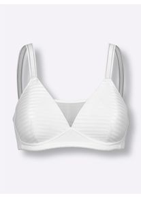 wäschepur Dames Beha met cups zonder beugel in wit ,maat 100A, Witt, 84% Polyamide, 16% Elastan
