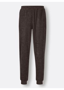 Heren Pyjama in grafiet/petrol gestreept ,maat 44/46, Witt, 80% Katoen, 20% Polyester