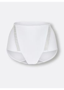 wäschepur Dames Corrigerende slip in wit ,maat 36/38, Witt, 90% Katoen, 10% Elastan