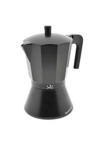 Cafetera italiana de aluminio JATA CFI12 de 12 tazas. Apta para todas las cocinas, incluida inducción. Asa maciza