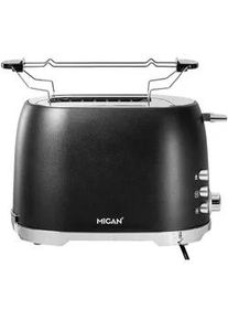 Homeware Profession. Toaster , Dunkelgrau , Metall, Kunststoff , 18.4x19.6x30.3 cm , RoHS , Krümelschublade, Auftaufunktion, Schnellstoppfunktion, wärmeisoliertes Gehäuse, automatischer Auswurf nach Röstende, automatische Zentrierung der Toastscheibe , Küchengeräte, Toaster