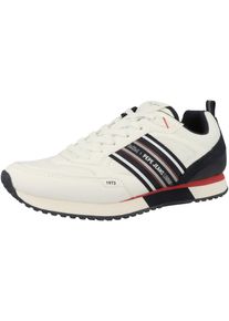 Pepe Jeans M&aelig;nd Sneaker low 'Dublin Young' rustr&oslash;d / sort / hvid St&oslash;rrelse 44