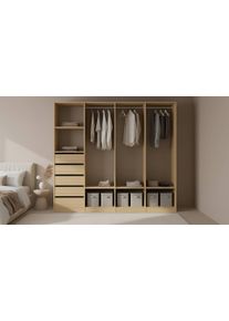 Pickawood Bedroom wardrobe system made to measure Real wood veneer