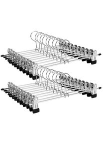 Hosenb&uuml;gel , Schwarz, Edelstahlfarben , Metall , 31x10.5x0.23 cm , Haken drehbar, rutschfest , Garderobe, Kleiderb&uuml;gel