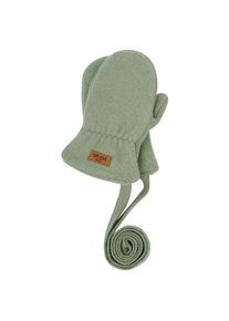 MaxiMo Kid's Mini-Fausthandschuhe Baumwollfleece Gloves Kids (6 Monate, olive)