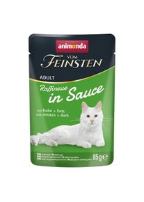 24x85g animonda vom Feinsten Adult Raffinesse in Sauce mit Huhn und Ente
