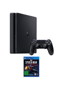 Playstation 4 , Konsolen-Set »Slim«, inkl. Spiderman Miles Morales , schwarz , Schwinge dich durch Häuserschluchten und lehre deinem Gegner Venom...