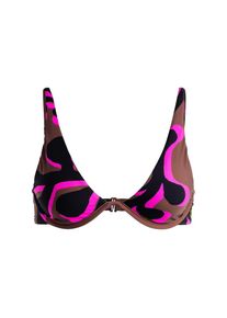 Roxy , Bügel-Bikini-Top »ROWLEY x « , Cr Downtown Brown Leaf , Cup B , XS -Cup B , XS , Kollektion: „ROWLEY x Roxy"-Kollektion