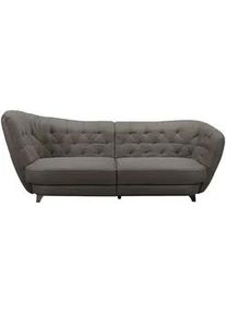 Mid.you Bigsofa , Dunkelbraun , Textil , 256x85x115 cm , Made in Eu , Wohnzimmer, Sofas & Couches, Sofas, Bigsofas