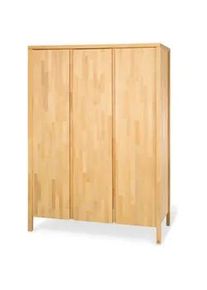 Pinolino Babykleiderschrank , Buchefarben , Holz , Buche , massiv , 140x194x52 cm , Babymöbel & Kindermöbel, Babyzimmer, Babyzimmer-Serien