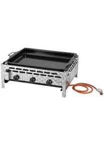 Ambia Garden Xxxl Gastrobräter , Schwarz, Silberfarben , Metall , 52.5x29.0x64.5 cm , Piezozündung , Grills, Gasgriller