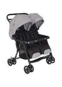 Graco Geschwisterwagen , Grau, Schwarz , Textil , 70x78x102 cm , Feststellbremse, Fußstütze abklappbar, 5-Punkte-Gurt, für Babyschale geeignet , Baby on Tour, Kinderwagen, Geschwisterwagen & Zwillingskinderwagen