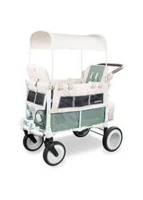 Wonderfold Bollerwagen , Beige, Salbeigrün , 128.27x137.16x63.5 cm , Freizeit & Co, Gartenspielzeug, Bollerwagen