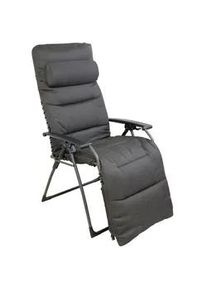 Xxxl Garten-Relaxsessel , Anthrazit , Metall , 80x130x70 cm , klappbar, Bezug abnehmbar, Nackenkissen abnehmbar , Gartenmöbel, Gartenliegen, Liegestühle