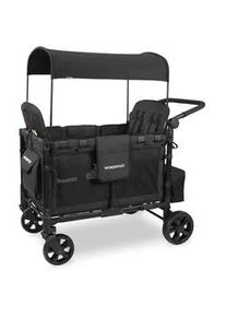 Wonderfold Bollerwagen , Schwarz , Metall, Textil , 124.46x137.16x73.66 cm , Freizeit & Co, Gartenspielzeug, Bollerwagen