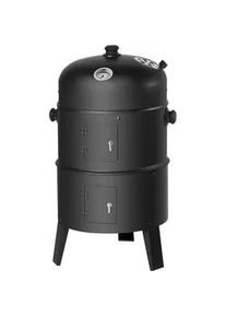 TecTake Smoker ,Ø 41 cm,schwarz , Metall , 41x80x41 cm , Ce , Grills, Holzkohlegriller