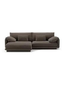 Micadoni Ecksofa links Torino aus Samt ebenholz 4 Sitzplätze , Graubraun , Textil , L-Form , 250x170 cm , Hergestellt in Europa, Oeko-Tex® , Wohnzimmer, Sofas & Couches, Wohnlandschaften, Ecksofas