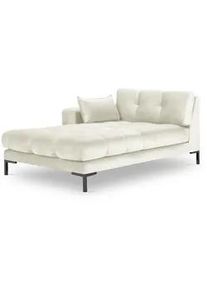 Micadoni Chaiselongue links Mamaia aus Samt leichtes beige , Textil , 102x75x185 cm , Hergestellt in Europa, Oeko-Tex® , Wohnzimmer, Sofas & Couches, Sofas, Recamieren