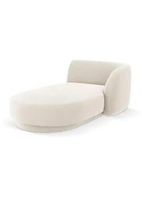 Micadoni Chaiselongue rechts Miley aus Samt leichtes beige , Beige , Textil , 90x70x156 cm , Hergestellt in Europa, Oeko-Tex® , Wohnzimmer, Sofas & Couches, Sofas, Recamieren