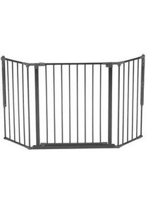 Baby Dan Treppenschutzgitter , Schwarz , Metall , 146x70.5 cm , BPA-frei, Europäischer Sicherheitsstandard, Made in Denmark, Cradle to Cradle®, Grüner Punkt , Verlängerung inklusive, Verlängerung erhältlich , Babysicherheit, Treppenschutzgitter