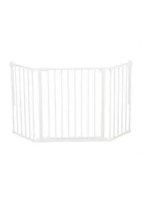 Baby Dan Treppenschutzgitter , Weiß , Metall , 146x70.5 cm , Grüner Punkt, BPA-frei, Europäischer Sicherheitsstandard, Made in Denmark, Cradle to Cradle® , Verlängerung inklusive, Verlängerung erhältlich , Babysicherheit, Treppenschutzgitter