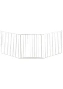 Baby Dan Treppenschutzgitter , Weiß , Metall, Kunststoff , 223x70.5 cm , Grüner Punkt, BPA-frei, Europäischer Sicherheitsstandard, Made in Denmark, Cradle to Cradle® , Verlängerung inklusive, Verlängerung erhältlich , Babysicherheit, Treppenschutzgitter