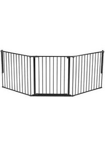 Baby Dan Treppenschutzgitter , Anthrazit , 223x70.5 cm , BPA-frei, Europäischer Sicherheitsstandard, Made in Denmark, Cradle to Cradle® , Verlängerung inklusive, Verlängerung erhältlich , Babysicherheit, Treppenschutzgitter