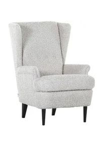 Mid.you Ohrensessel , Schlammfarben , Textil , Buche , massiv , 72x104x85 cm , Wohnzimmer, Sessel, Ohrensessel