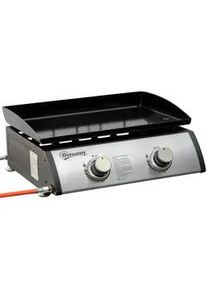 Outsunny Gasgrill BBQ mit 2 Brennern, Edelstahl+Metall, Silber, 48,5 x 46 x 21 cm , Silberfarben , 46x21x48.5 cm , Grills & Outdoor-Küchen, Gasgrills