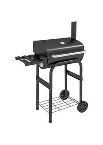 Outsunny Holzkohlegrill , Schwarz , Metall , 46.5x115x83 cm , Grills & Outdoor-Küchen, Holzkohlegrills