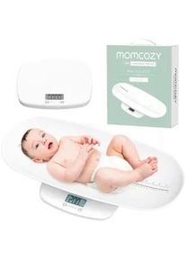 Momcozy Babywaage , Weiß , Kunststoff , 18x11.2x5.5 cm , gut lesbares LCD-Display, gewölbte Liegefläche, Abschaltautomatik , Pflegen, Babypflegeprodukte