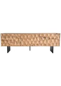 Livetastic Lowboard , Akaziefarben , Holz , Akazie , massiv , 160x56x37 cm , stehend, handgemacht , Holzmöbel, Wohnwände Holz, Lowboards Holz
