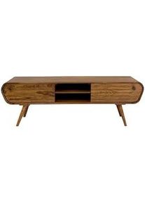 Livetastic Lowboard , Sheeshamfarben , Holz , Sheesham , massiv , 2 Schubladen , 160x50x45 cm , stehend, handgemacht , Holzmöbel, Wohnwände Holz, Lowboards Holz