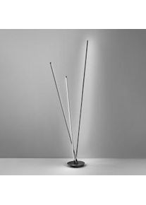 Piantana di design a LED TWINS di Perenz in metallo colore nera