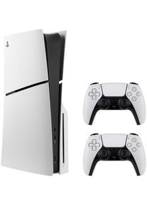 Sony PlayStation 5 Slim Disc Edition Bundle, Spielkonsole, Weiss, Schwarz
