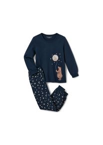 Tchibo - Kinder-Pyjama »Mond« - Unisex - Gr. 110/116 - weiß