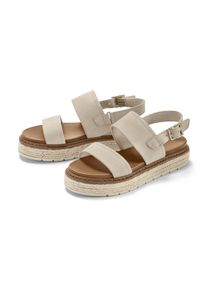Tchibo - Plateau-Sandale aus Leder - Damen - Gr. 41 - beige