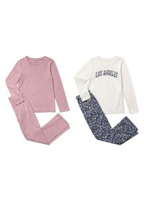Tchibo - 2 Kinder-Pyjamas - Mädchen - Gr. 170/176 - rosa
