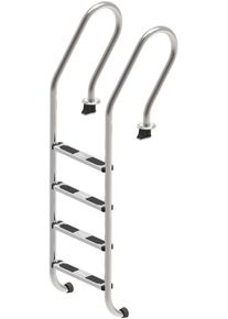 Flexinox Mixto Standard Einbauleiter Poolleiter, 4-stufig, V2A Edelstahl