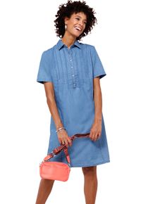 Damen Jeanskleid in leichter Qualität blue-bleached Größe 54