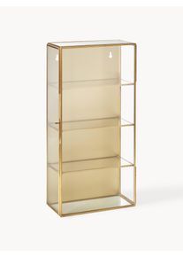 Nordal Szafka ścienna z metalu Ada Złoty Metal S 20 x W 40 cm