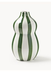 Håndmalet Julevase Ellen, H 24 cm Grøn Keramik Ø 15 x H 24 cm | Westwing Collection