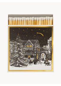 Archivist Dizajnová zápalková krabička Starry Night Čierna Drevo Š 11 x V 11 cm