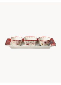 Villeroy & Boch Villeroy & Boch Porslinsdipskål Toy's Delight, set om 4. Röd KIna Set med olika storlekar
