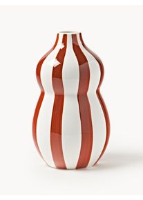 Håndmalet Julevase Ellen, H 24 cm Rød Keramik Ø 15 x H 24 cm | Westwing Collection