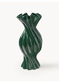 Glaseret Vase Sweety, H 40 cm Grøn Keramik Ø 18 x H 40 cm | Westwing Collection
